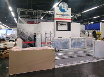 setup the ADL booth at Messe Nuremberg