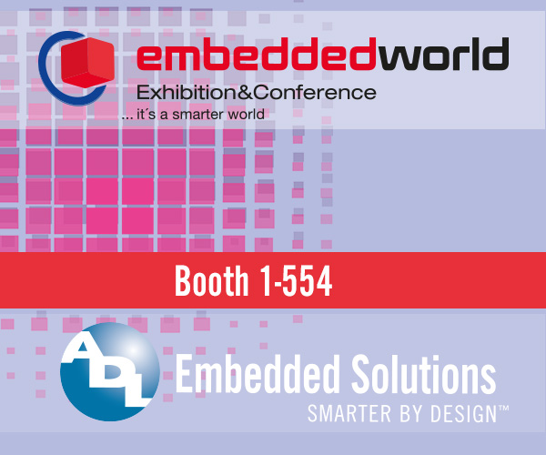 ADL Booth 1-554 at the Embedded World 2019